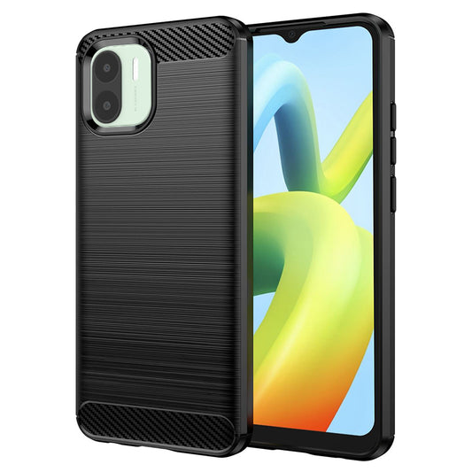 Ovitek za Xiaomi Redmi A2 / A1, Techsuit, Karbon, Črn