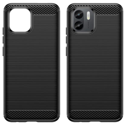 Ovitek za Xiaomi Redmi A2+ / A1+, Techsuit, Karbon, Črn