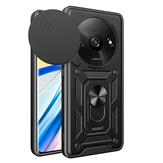 Ovitek za Xiaomi Redmi A3x / A3, Techsuit, CamShield, Črn