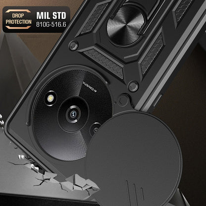 Ovitek za Xiaomi Redmi A3x / A3, Techsuit, CamShield, Črn