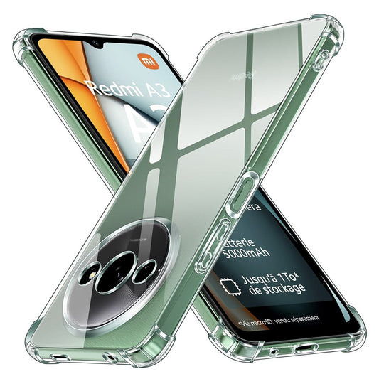 Ovitek za Xiaomi Redmi A3x / A3, Techsuit, Proti udarcem Prozoren