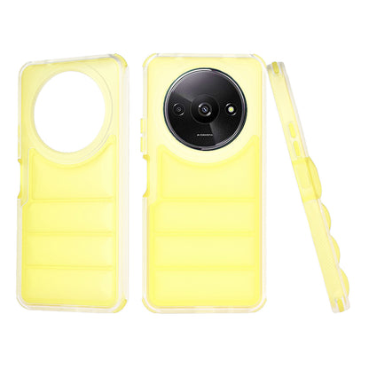 Ovitek za Xiaomi Redmi A3x / A3, Techsuit, Wave Shield, rumen
