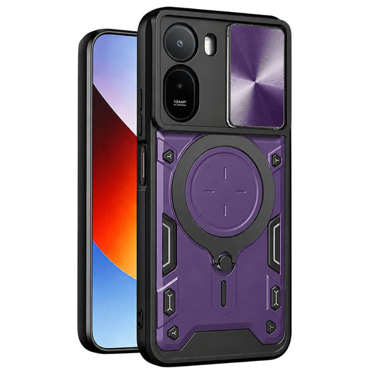 Ovitek za Xiaomi Redmi A7 Pro 4G, Techsuit, CamGuard Pro, Vijoličen