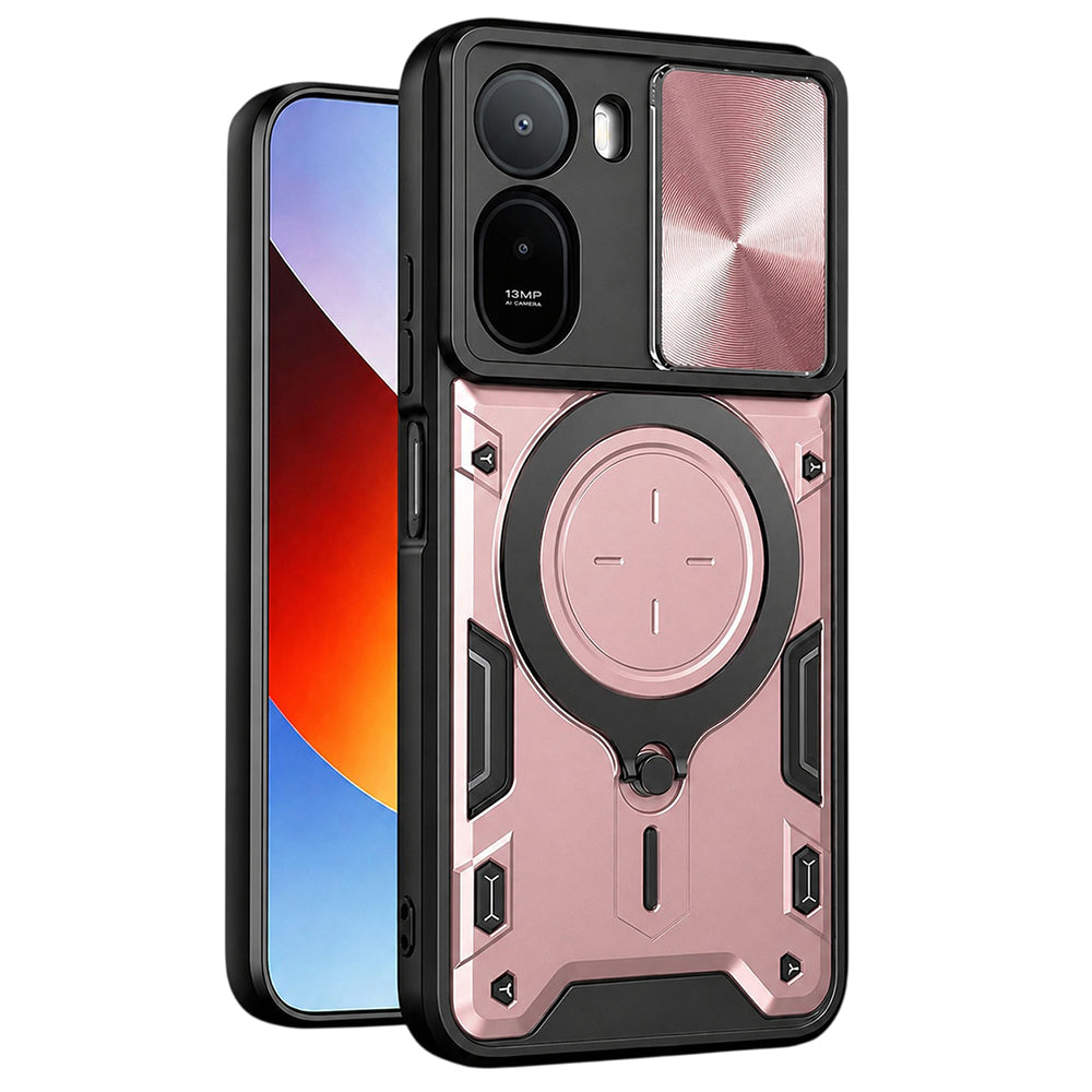 Ovitek za Xiaomi Redmi A7 Pro 4G, Techsuit, CamGuard Pro, rožnato zlata
