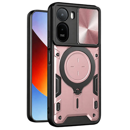 Ovitek za Xiaomi Redmi A7 Pro 4G, Techsuit, CamGuard Pro, rožnato zlata
