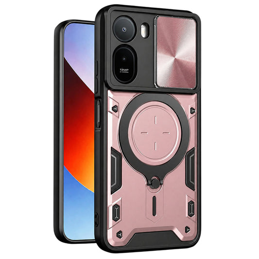 Ovitek za Xiaomi Redmi A7 Pro 4G, Techsuit, CamGuard Pro, rožnato zlata