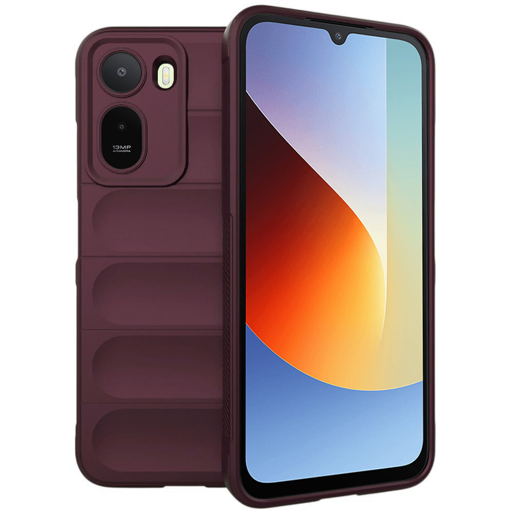 Ovitek za Xiaomi Redmi A7 Pro 4G, Techsuit, Magic Shield, Vijolično rdeča