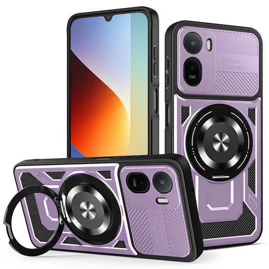 Ovitek za Xiaomi Redmi A7 Pro 4G, Techsuit, RuggedCam, Vijoličen