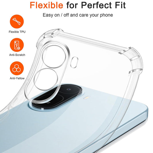 Ovitek za Xiaomi Redmi A7 Pro 4G, Techsuit, Shockproof Clear, Prozoren