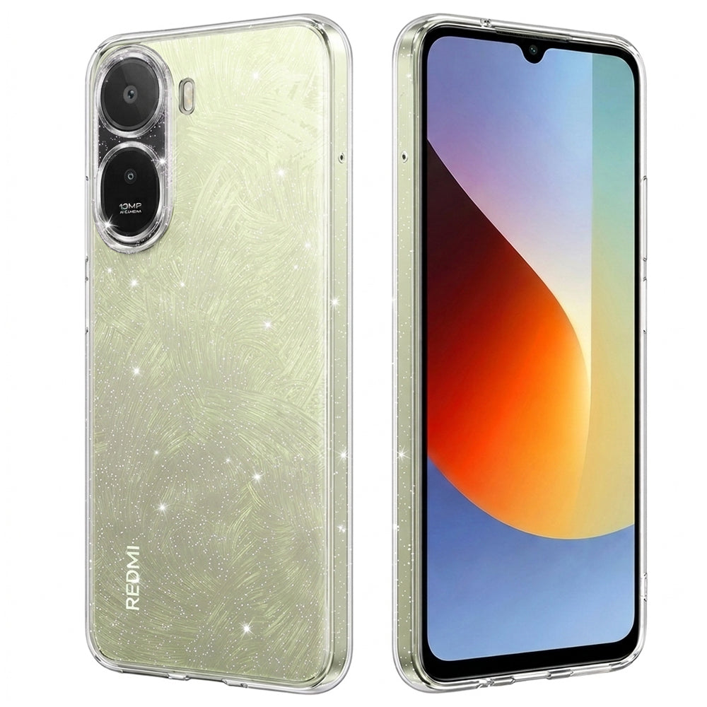 Ovitek za Xiaomi Redmi A7 Pro 4G, Techsuit, SparkleSkin Big Hole, prozoren