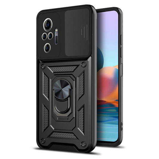 Ovitek za Xiaomi Redmi Note 10 Pro Max / Note 10 Pro, Techsuit, CamShield, Črn