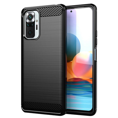 Ovitek za Xiaomi Redmi Note 10 Pro Max / Note 10 Pro, Techsuit, Karbon, Črn
