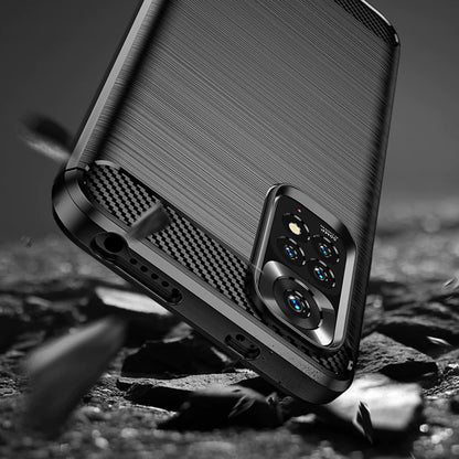 Ovitek za Xiaomi Redmi Note 11S / Note 11, Techsuit, Karbon, Črn