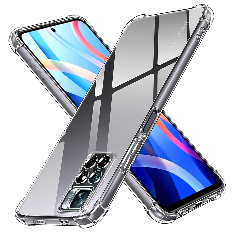 Case for Xiaomi Redmi Note 11S / Note 11, Techsuit, Shockproof Clear, Transparent