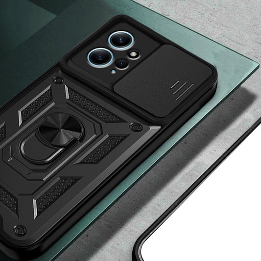 Ovitek za Xiaomi Redmi Note 12 4G, Techsuit, CamShield, Črn