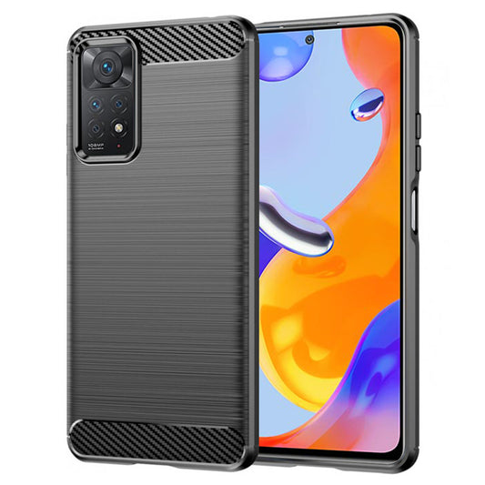 Ovitek za Xiaomi Redmi Note 12 Pro 4G / Note 11 Pro 5G / Note 11 Pro, Techsuit, Karbon, Črn