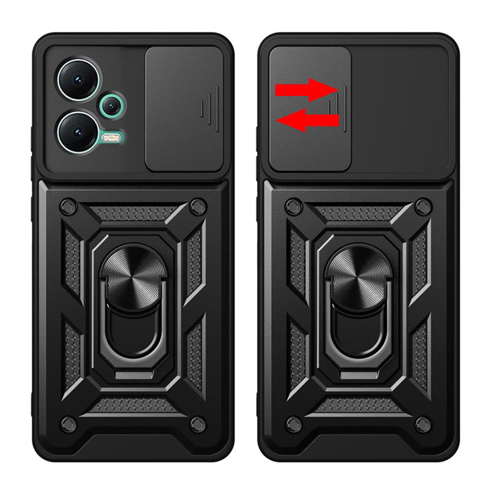 Case for Xiaomi Redmi Note 12 Pro+, Techsuit, CamShield, Black