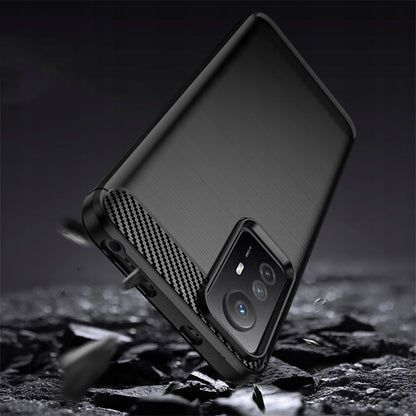 Ovitek za Xiaomi Redmi Note 12S, Techsuit, Karbon, Črn