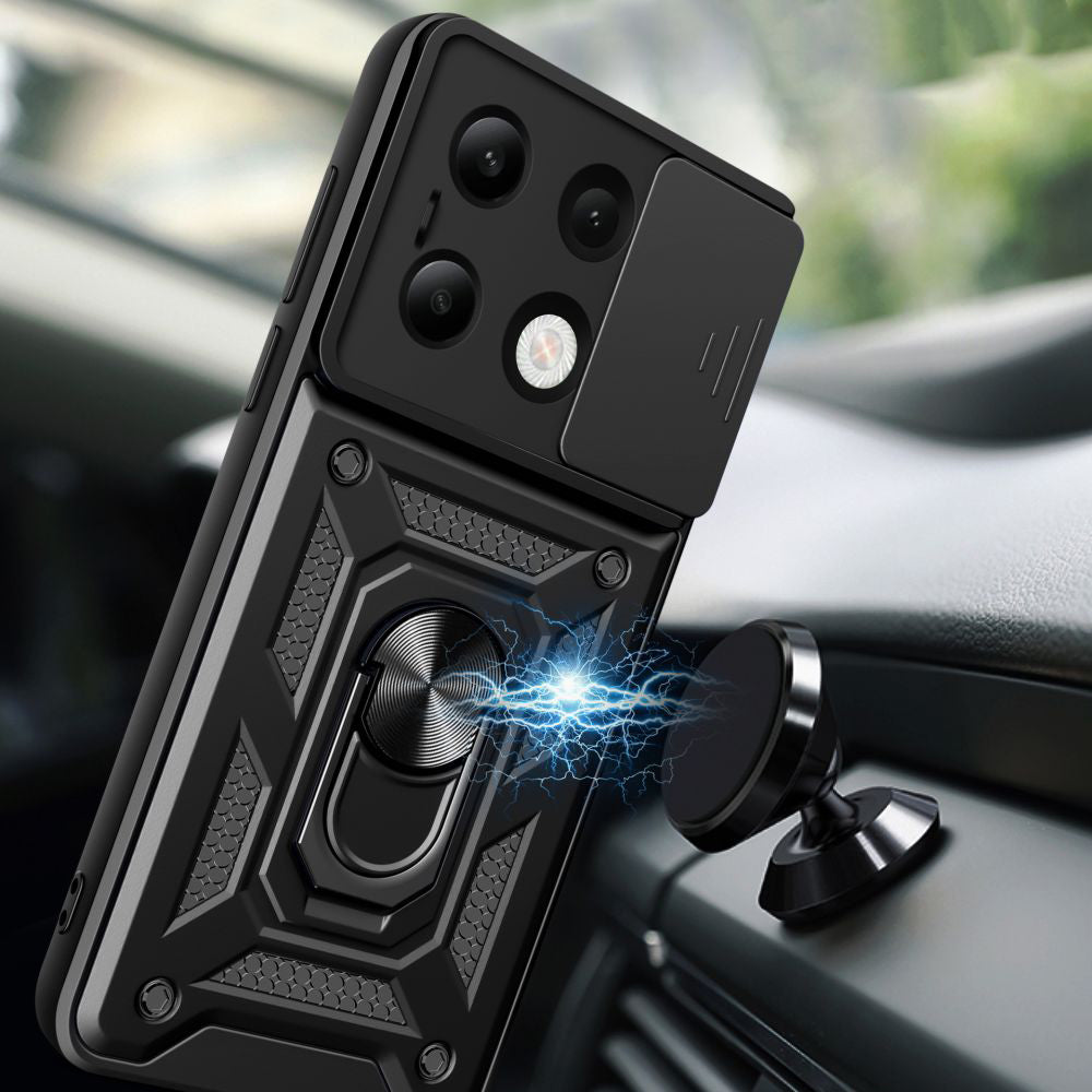Ovitek za Xiaomi Redmi Note 13 4G, Techsuit, CamShield, Črn