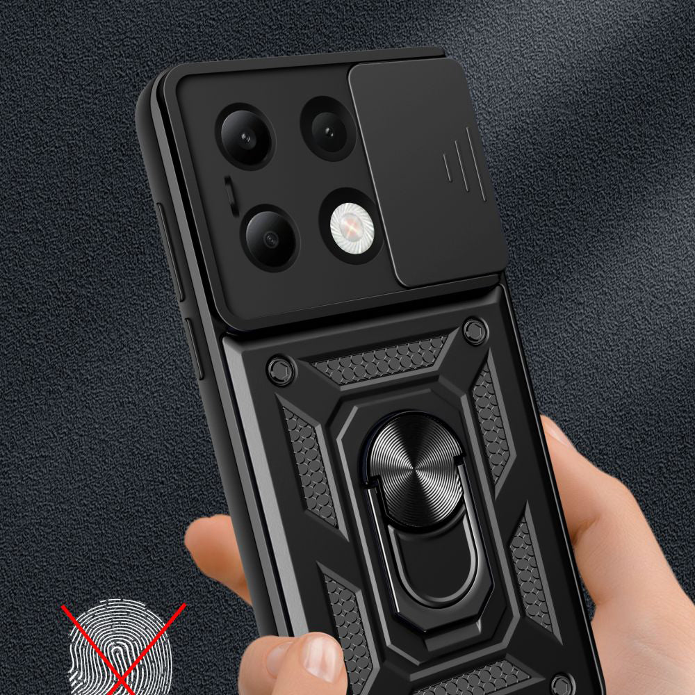 Ovitek za Xiaomi Redmi Note 13 4G, Techsuit, CamShield, Črn