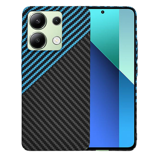 Case for Xiaomi Redmi Note 13 4G, Techsuit, Carbonite FiberShell, Black Blue