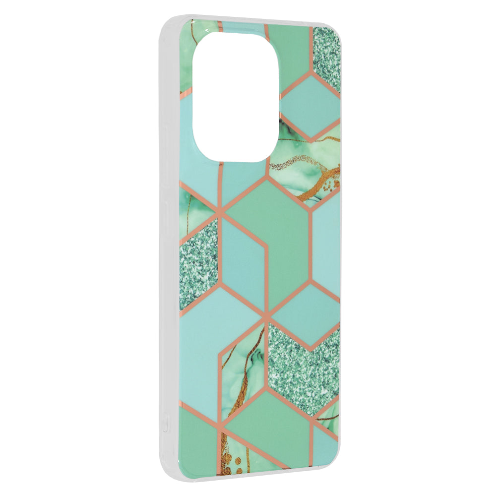 Ovitek za Xiaomi Redmi Note 13 4G, Techsuit, Marble, Zelen