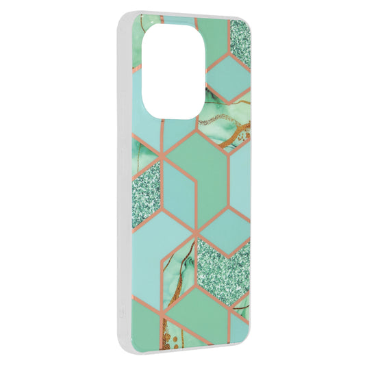 Ovitek za Xiaomi Redmi Note 13 4G, Techsuit, Marble, Zelen
