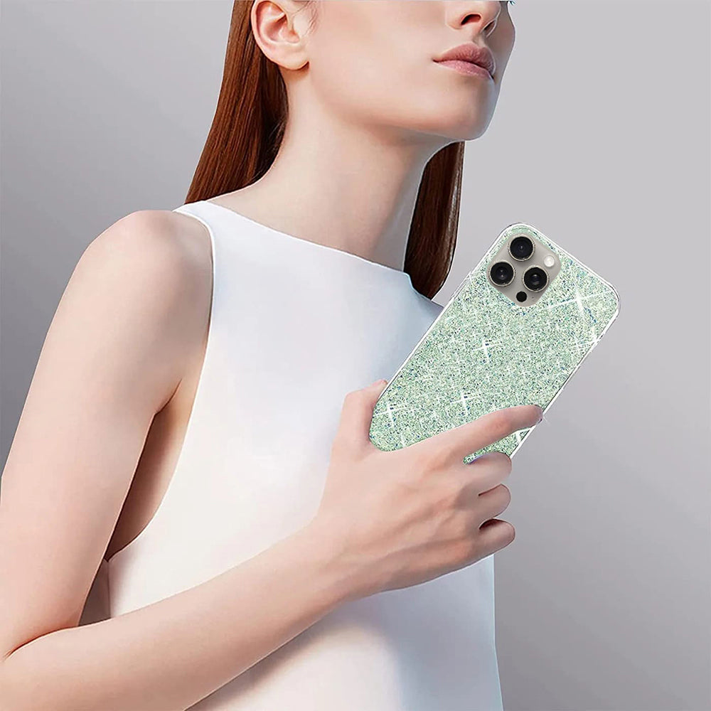 Ovitek za Xiaomi Redmi Note 13 4G, Techsuit, Bleščeči bleščice, Vijolična