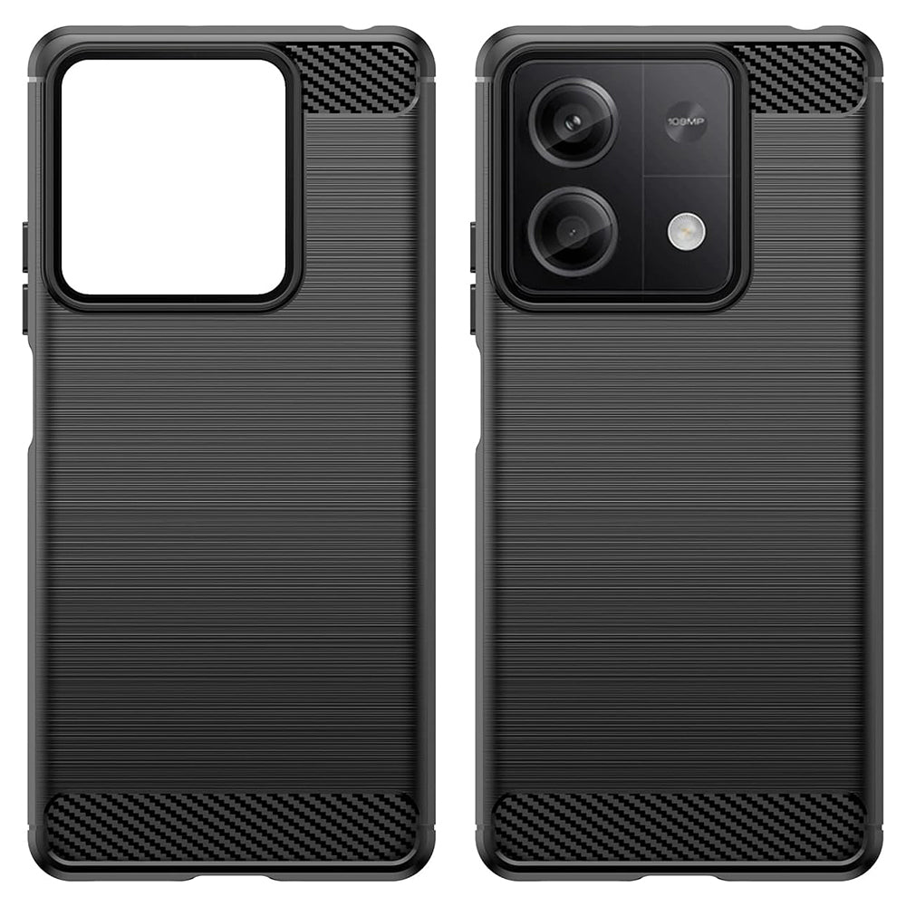 Ovitek za Xiaomi Redmi Note 13 5G, Techsuit, Karbon, Črn