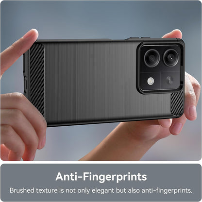 Ovitek za Xiaomi Redmi Note 13 5G, Techsuit, Karbon, Črn