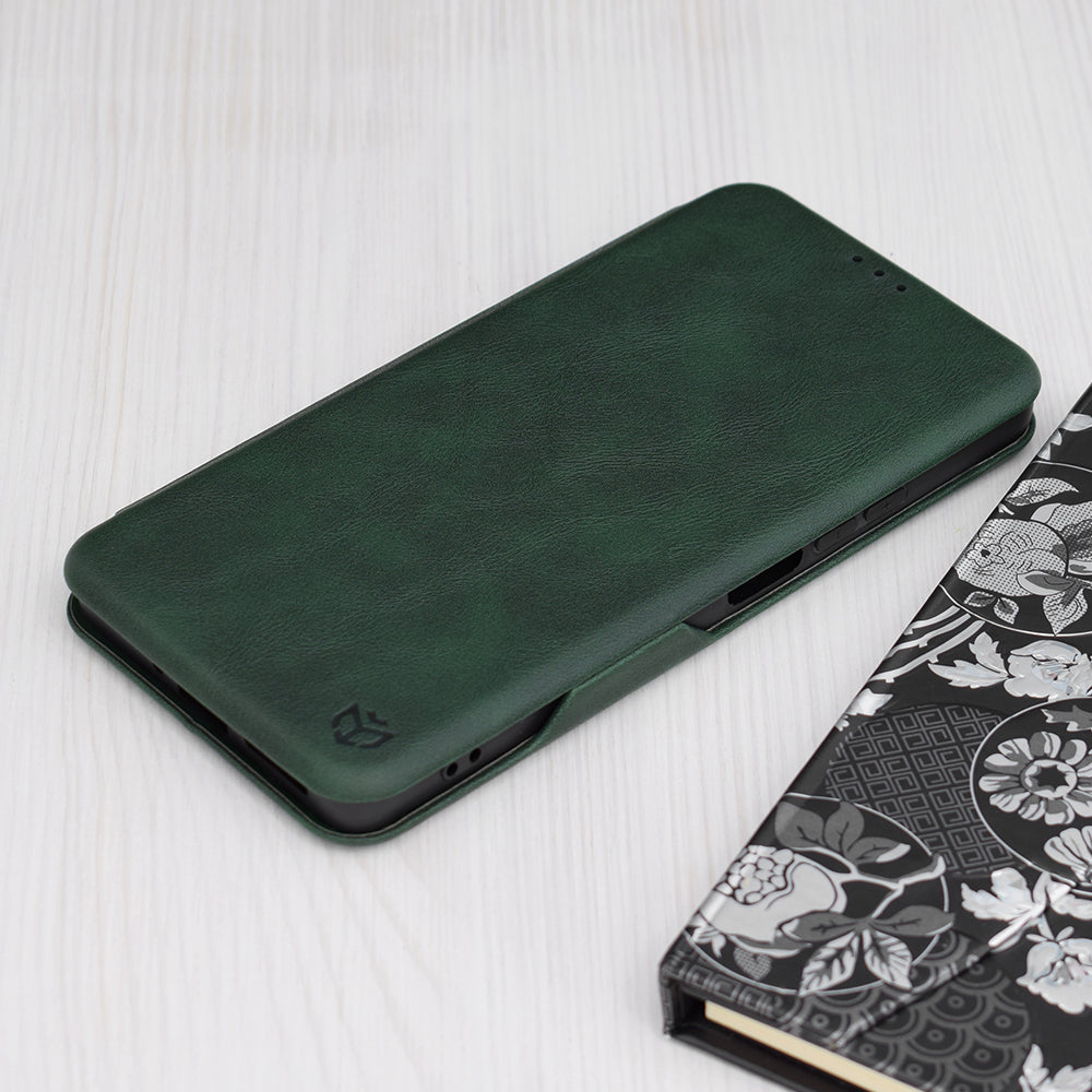 Case for Xiaomi Redmi Note 13 5G, Techsuit, Safe Wallet Plus, Green