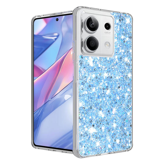 Ovitek za Xiaomi Redmi Note 13 5G, Techsuit, Bleščeči bleščice, Modra