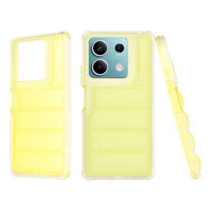 Ovitek za Xiaomi Redmi Note 13 5G, Techsuit, Wave Shield, rumen