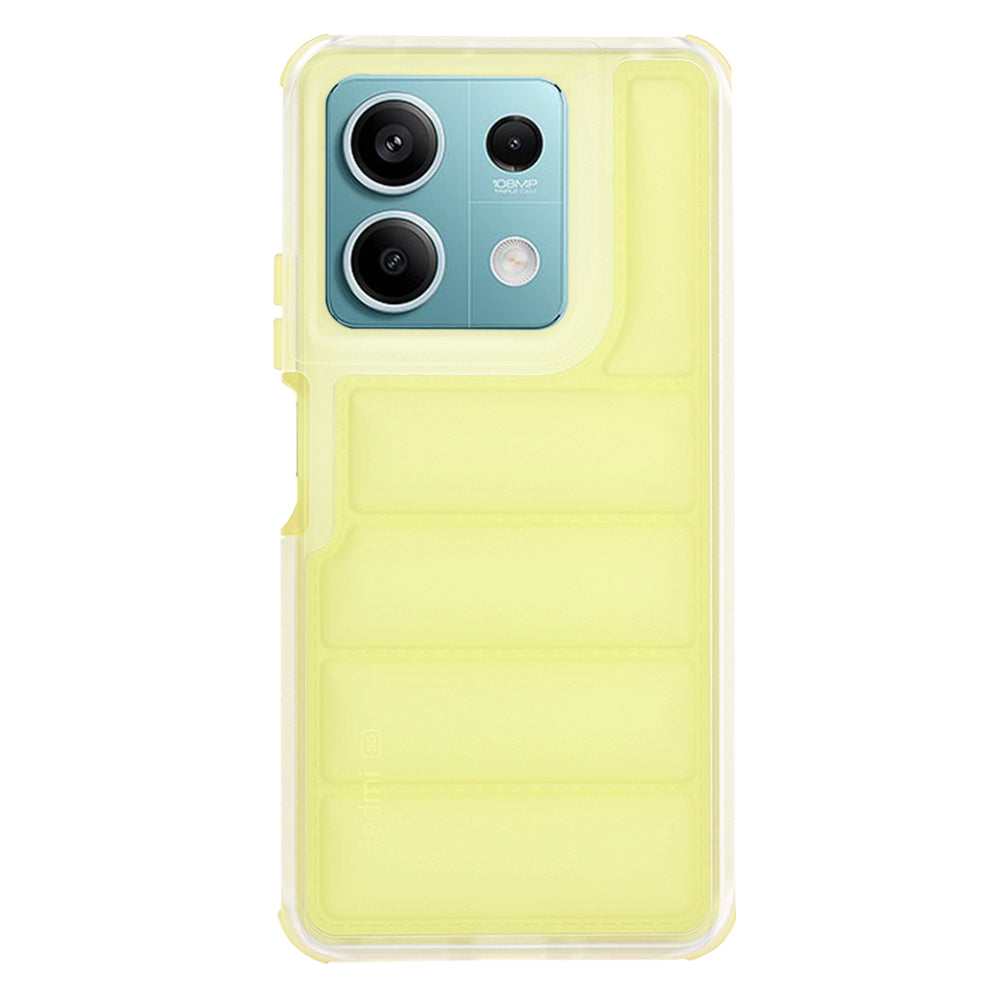 Ovitek za Xiaomi Redmi Note 13 5G, Techsuit, Wave Shield, rumen
