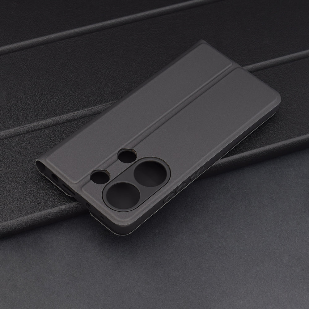 Ovitek za Xiaomi Redmi Note 13 Pro 4G / Poco M6 Pro 4G, Techsuit, Magskin Book, Črn