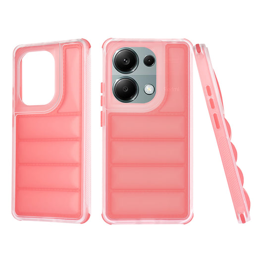 Ovitek za Xiaomi Redmi Note 13 Pro 4G / Poco M6 Pro 4G, Techsuit, Wave Shield, rdeč