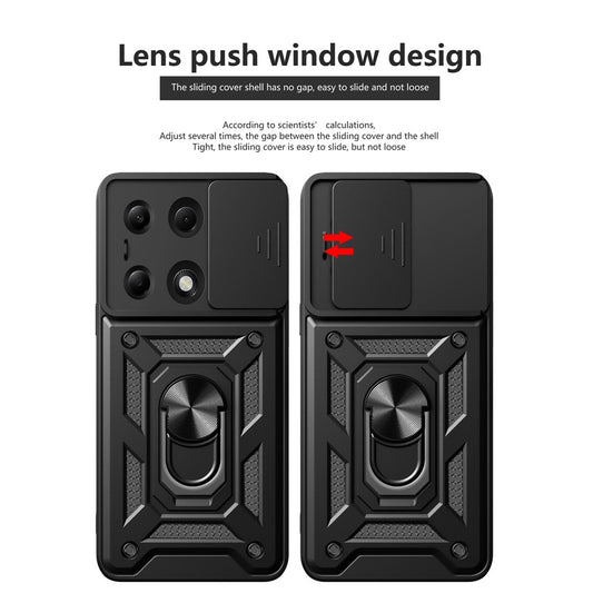 Ovitek za Xiaomi Redmi Note 13 Pro 4G / Poco M6 Pro 4G, Techsuit, CamShield, Črn