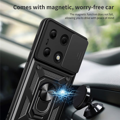 Ovitek za Xiaomi Redmi Note 13 Pro 4G / Poco M6 Pro 4G, Techsuit, CamShield, Črn