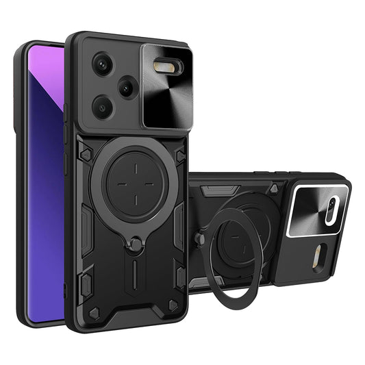 Ovitek za Xiaomi Redmi Note 13 Pro+, Techsuit, CamGuard Pro, Črn