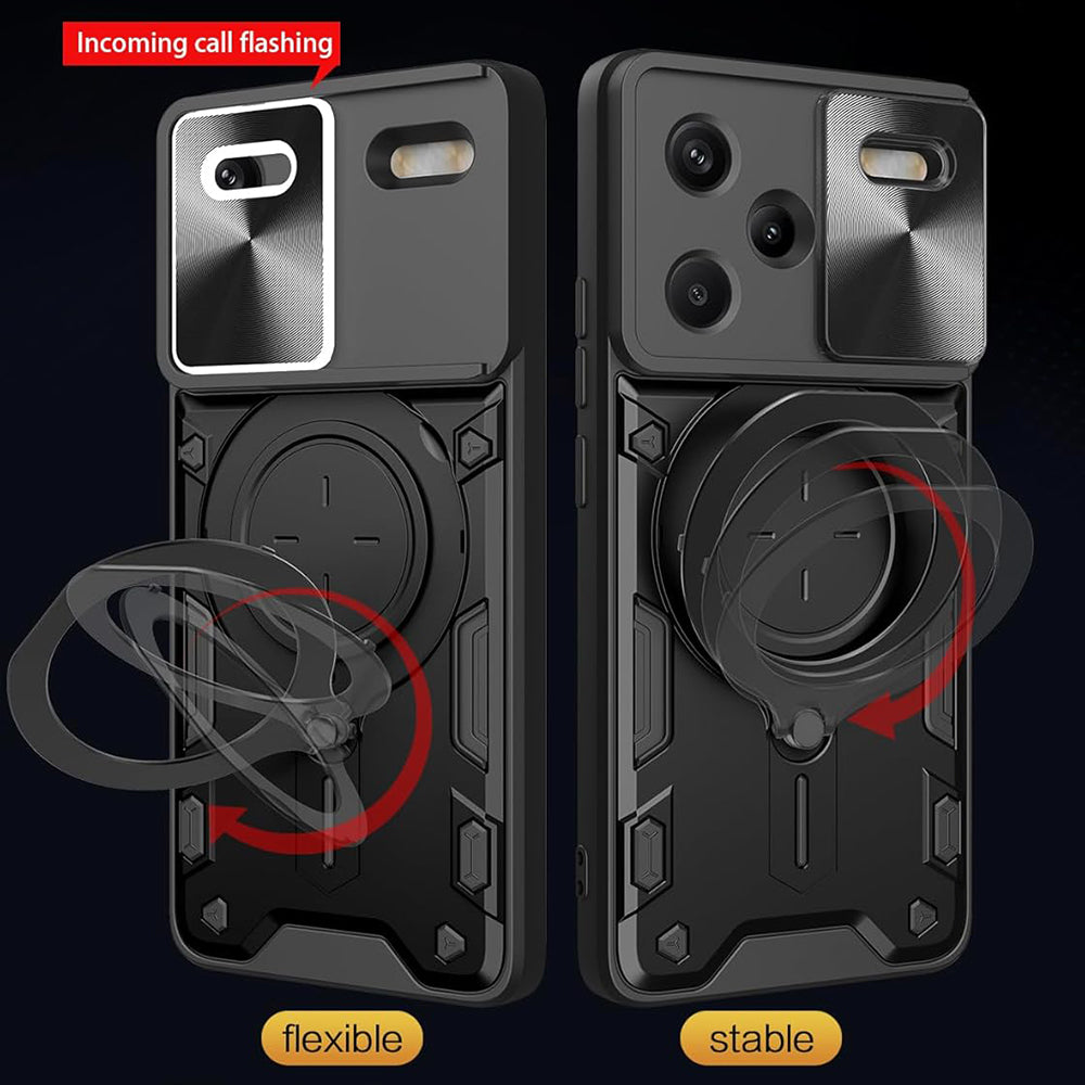 Case for Xiaomi Redmi Note 13 Pro+, Techsuit, CamGuard Pro, Black