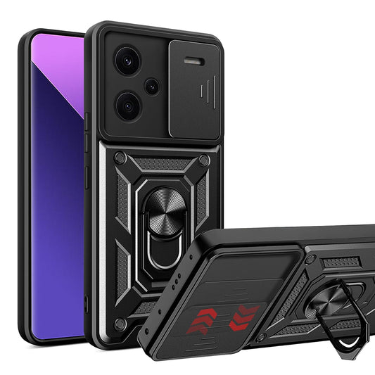 Ovitek za Xiaomi Redmi Note 13 Pro+, Techsuit, CamShield, Črn