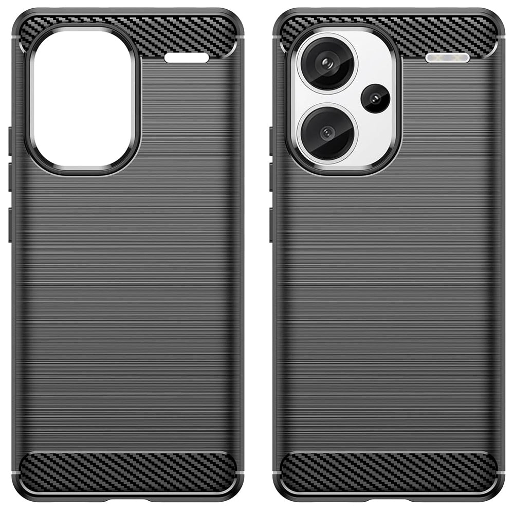 Ovitek za Xiaomi Redmi Note 13 Pro+, Techsuit, Karbon, Črn