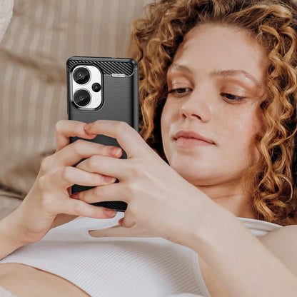 Ovitek za Xiaomi Redmi Note 13 Pro+, Techsuit, Karbon, Črn