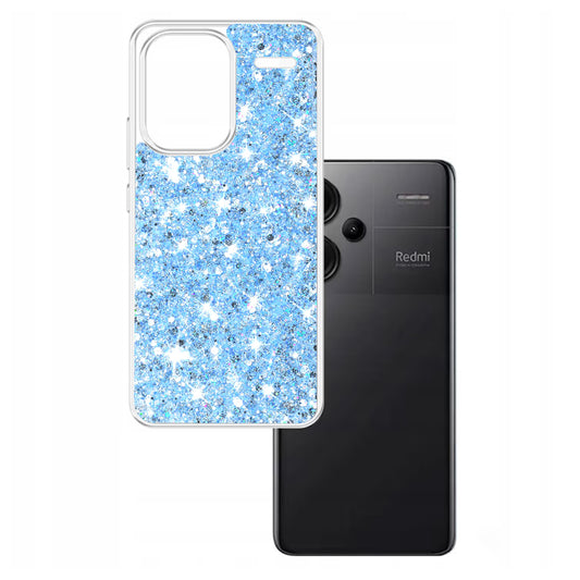 Ovitek za Xiaomi Redmi Note 13 Pro+, Techsuit, bleščeči bleščice, modra