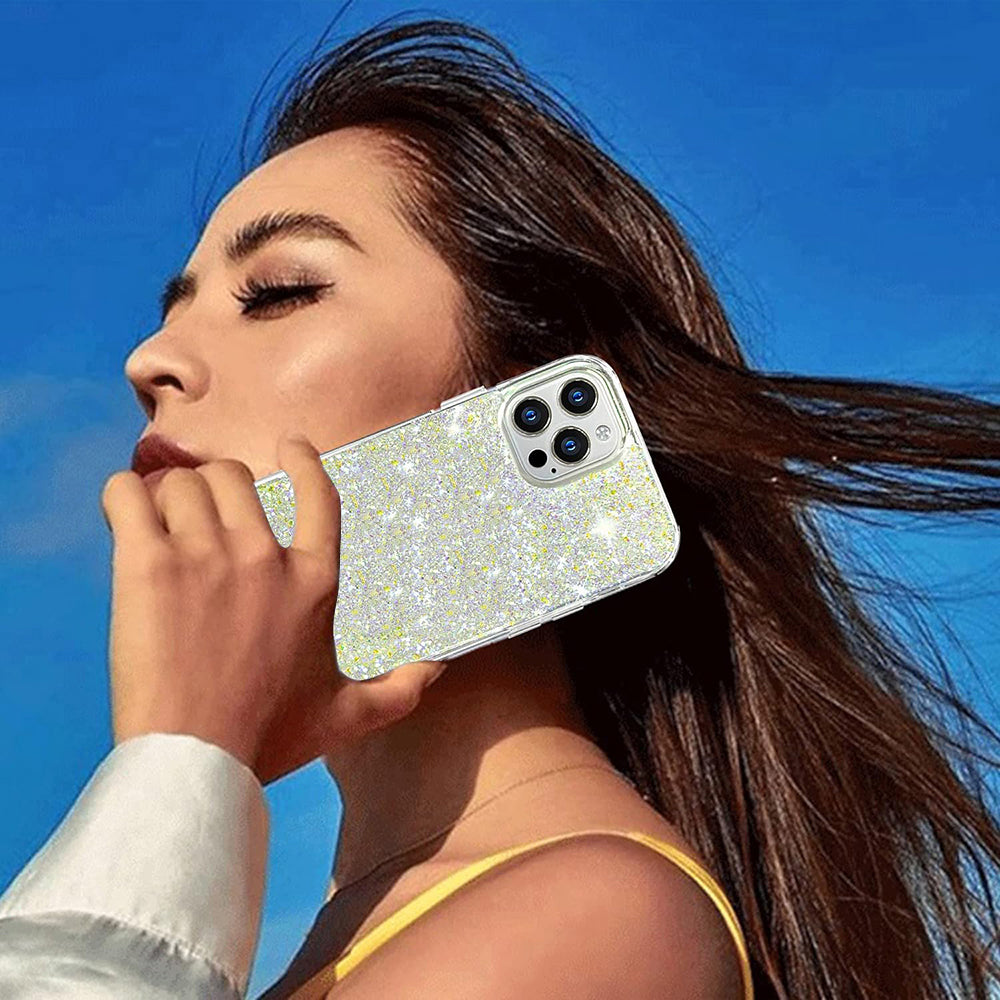 Case for Xiaomi Redmi Note 13 Pro+, Techsuit, Sparkly Glitter, Blue