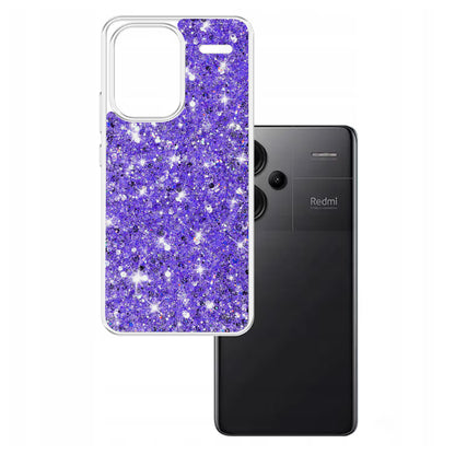 Case for Xiaomi Redmi Note 13 Pro+, Techsuit, Sparkly Glitter, Purple