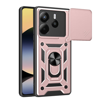 Ovitek za Xiaomi Redmi Note 14 4G (Regional), Techsuit, CamShield, Roza
