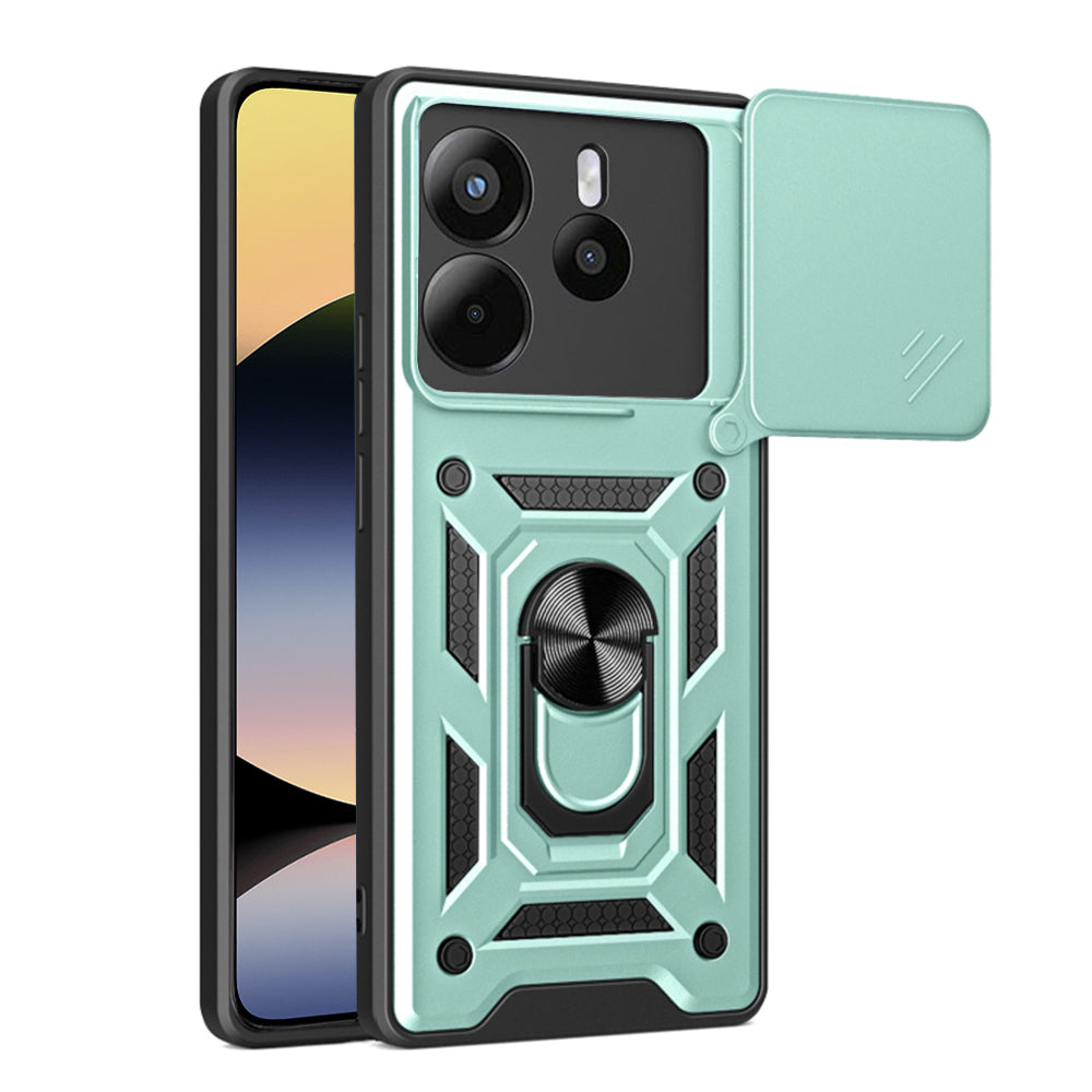 Ovitek za Xiaomi Redmi Note 14 4G (Regional), Techsuit, CamShield, Zelen