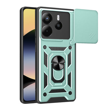 Ovitek za Xiaomi Redmi Note 14 4G (Regional), Techsuit, CamShield, Zelen