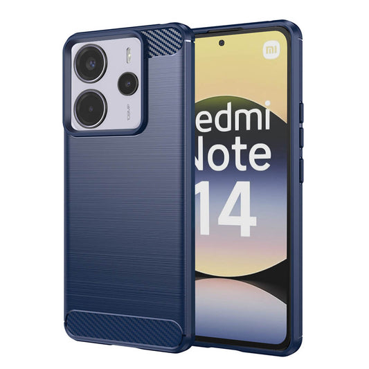 Ovitek za Xiaomi Redmi Note 14 4G (Regional), Techsuit, Karbon, Modra